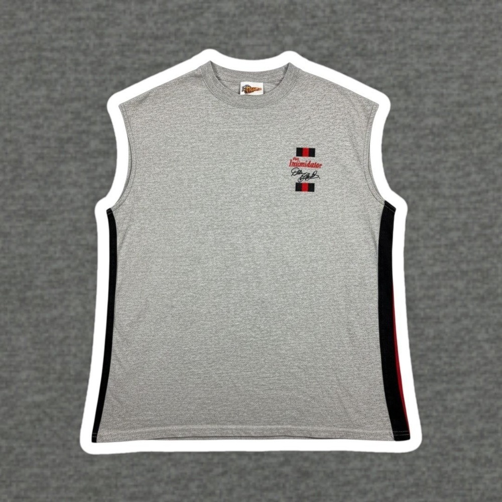 Dale Earnhardt The Intimidator Sleeveless Shirt Winners Circle Gray Racing XL